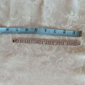 Vintage clear rhinestone bracelet